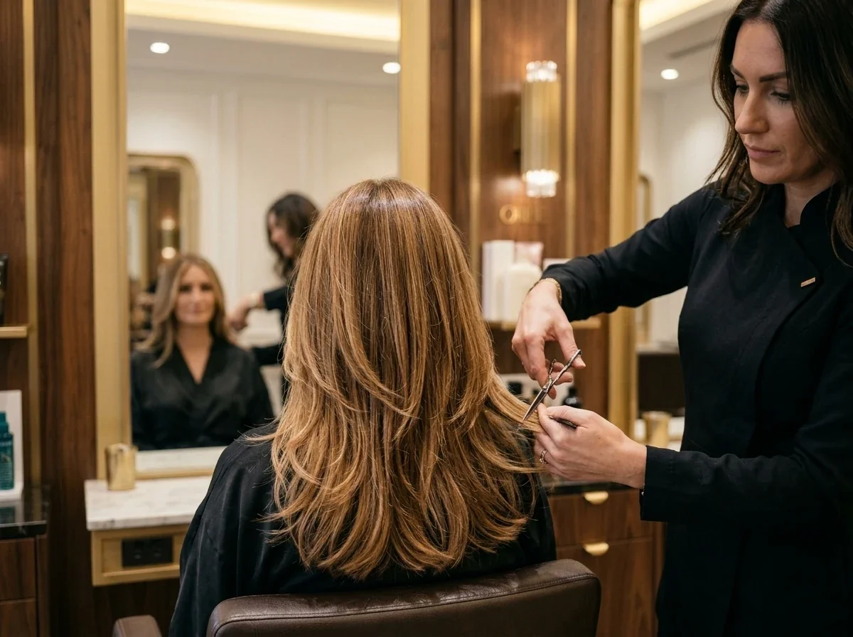 Corte de cabello para dama en Golden Boys Beauty Salon, Mazatlán